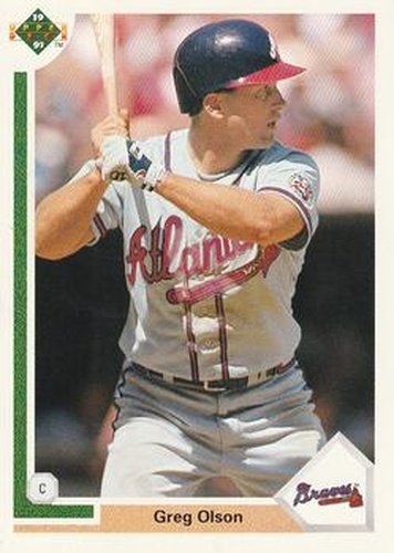 #303 Greg Olson - Atlanta Braves - 1991 Upper Deck Baseball
