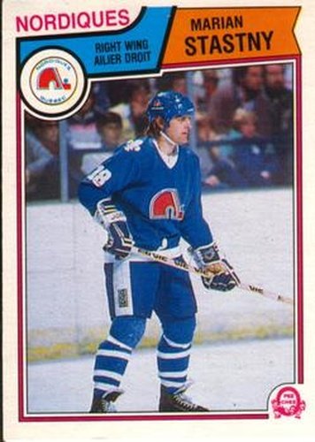 #303 Marian Stastny - Quebec Nordiques - 1983-84 O-Pee-Chee Hockey