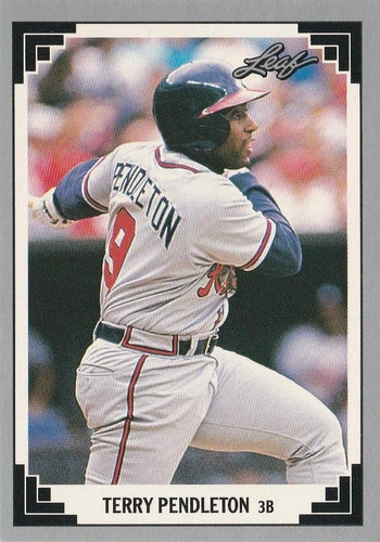 #304 Terry Pendleton - Atlanta Braves - 1991 Leaf Baseball