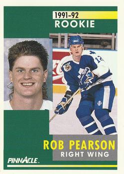 #304 Rob Pearson - Toronto Maple Leafs - 1991-92 Pinnacle Hockey