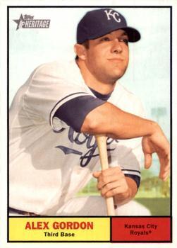 #304 Alex Gordon - Kansas City Royals - 2010 Topps Heritage Baseball