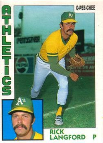 #304 Rick Langford - Oakland Athletics - 1984 O-Pee-Chee Baseball