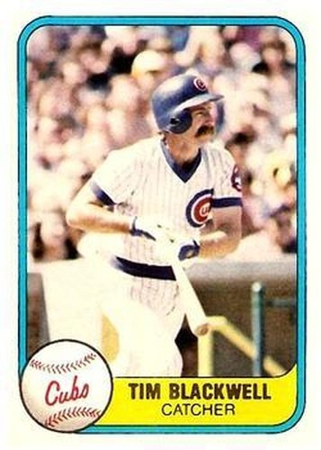 #304 Tim Blackwell - Chicago Cubs - 1981 Fleer Baseball