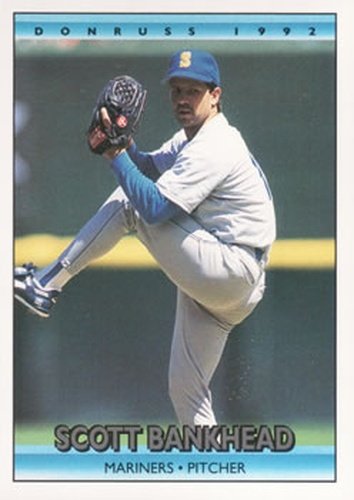 #304 Scott Bankhead - Seattle Mariners - 1992 Donruss Baseball