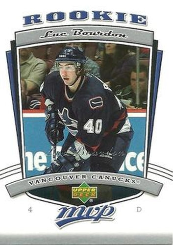 #304 Luc Bourdon - Vancouver Canucks - 2006-07 Upper Deck MVP Hockey