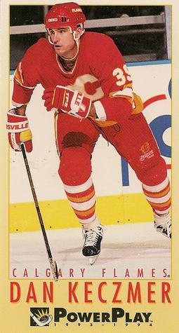 #304 Dan Keczmer - Calgary Flames - 1993-94 Fleer PowerPlay Hockey
