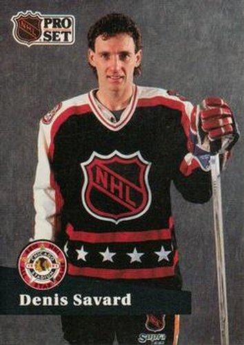 #305 Denis Savard - 1991-92 Pro Set Hockey