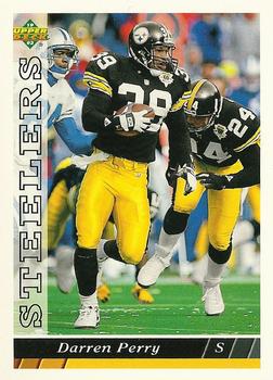 #305 Darren Perry - Pittsburgh Steelers - 1993 Upper Deck Football
