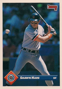 #305 Shawn Hare - Detroit Tigers - 1993 Donruss Baseball