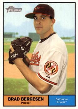 #305 Brad Bergesen - Baltimore Orioles - 2010 Topps Heritage Baseball