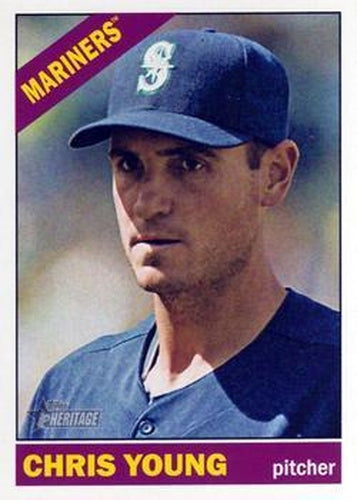 #305 Chris Young - Seattle Mariners - 2015 Topps Heritage Baseball