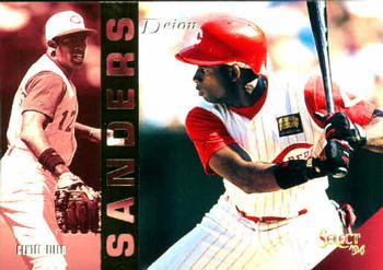 #305 Deion Sanders - Cincinnati Reds - 1994 Select Baseball