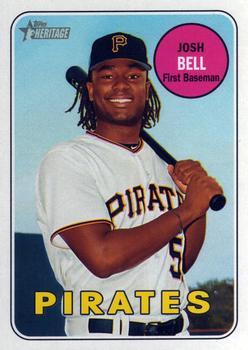 #305 Josh Bell - Pittsburgh Pirates - 2018 Topps Heritage Baseball