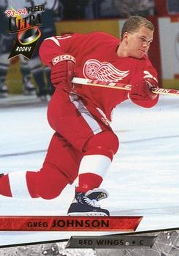 #306 Greg Johnson - Detroit Red Wings - 1993-94 Ultra Hockey