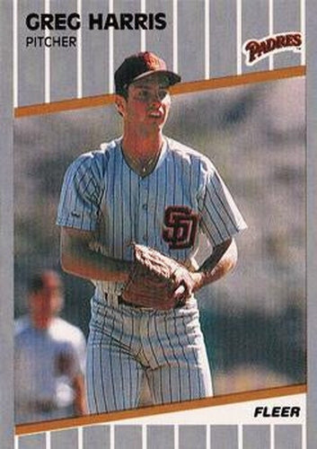 #306 Greg Harris - San Diego Padres - 1989 Fleer Baseball