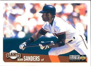 #306 Deion Sanders - San Francisco Giants - 1996 Collector's Choice Baseball