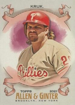 #306 John Kruk - Philadelphia Phillies - 2021 Topps Allen & Ginter Baseball