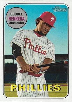 #306 Odubel Herrera - Philadelphia Phillies - 2018 Topps Heritage Baseball