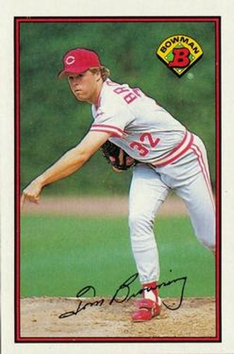 #306 Tom Browning - Cincinnati Reds - 1989 Bowman Baseball