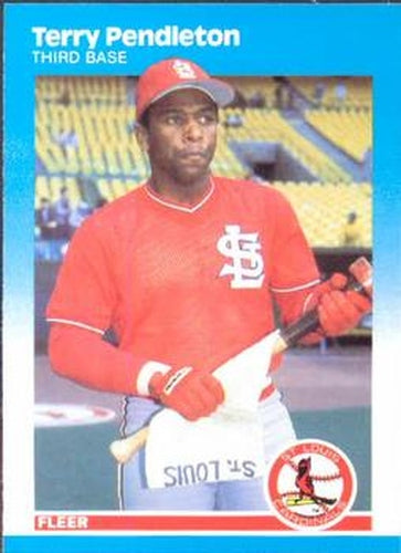 #306 Terry Pendleton - St. Louis Cardinals - 1987 Fleer Baseball