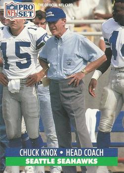 #306 Chuck Knox - Seattle Seahawks - 1991 Pro Set Football