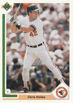 #306 Chris Hoiles - Baltimore Orioles - 1991 Upper Deck Baseball
