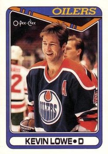 #307 Kevin Lowe - Edmonton Oilers - 1990-91 O-Pee-Chee Hockey