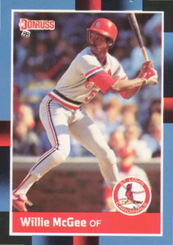#307 Willie McGee - St. Louis Cardinals - 1988 Donruss Baseball