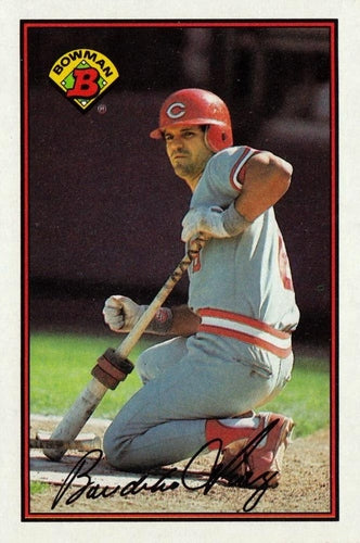 #307 Bo Diaz - Cincinnati Reds - 1989 Bowman Baseball