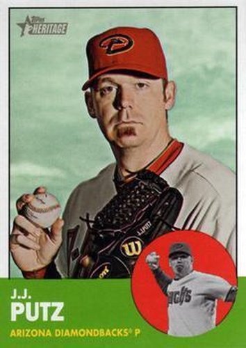 #307 J.J. Putz - Arizona Diamondbacks - 2012 Topps Heritage Baseball