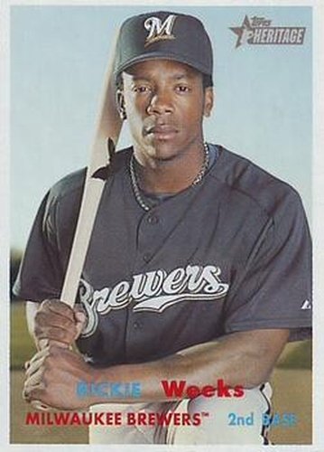 #307 Rickie Weeks - Milwaukee Brewers - 2006 Topps Heritage Baseball