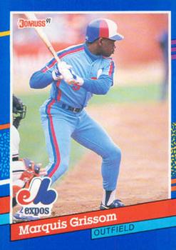 #307 Marquis Grissom - Montreal Expos - 1991 Donruss Baseball