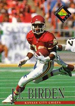 #307 J.J. Birden - Kansas City Chiefs - 1994 Pro Line Live Football