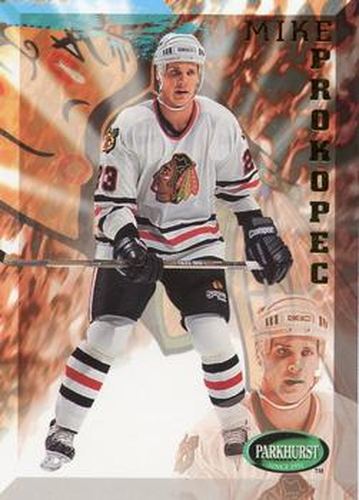 #308 Mike Prokopec - Chicago Blackhawks - 1995-96 Parkhurst International Hockey