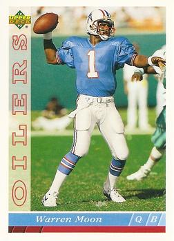 #308 Warren Moon - Houston Oilers - 1993 Upper Deck Football