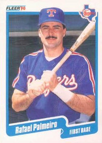 #308 Rafael Palmeiro - Texas Rangers - 1990 Fleer USA Baseball