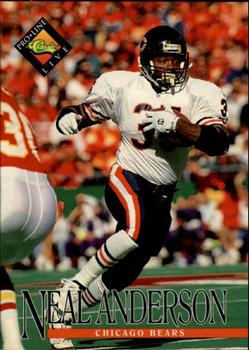 #308 Neal Anderson - Chicago Bears - 1994 Pro Line Live Football