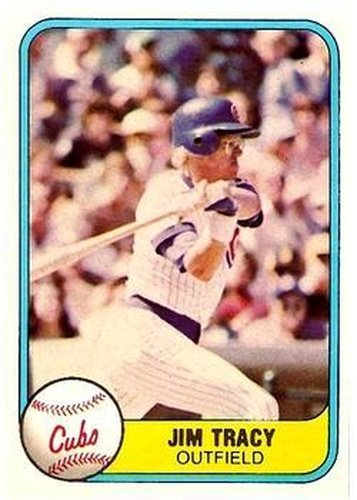 #308 Jim Tracy - Chicago Cubs - 1981 Fleer Baseball