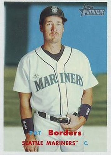 #308 Pat Borders - Seattle Mariners - 2006 Topps Heritage Baseball