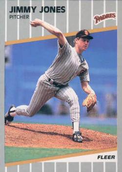 #308 Jimmy Jones - San Diego Padres - 1989 Fleer Baseball