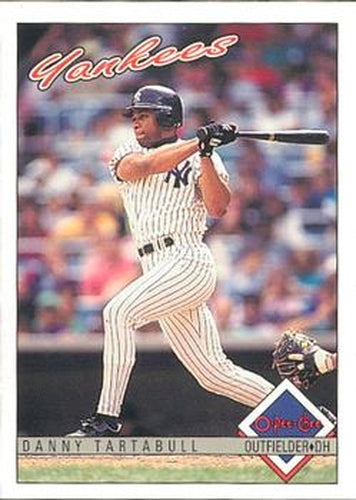 #308 Danny Tartabull - New York Yankees - 1993 O-Pee-Chee Baseball