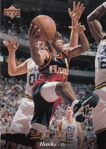 #308 Spud Webb - Atlanta Hawks - 1995-96 Upper Deck Basketball