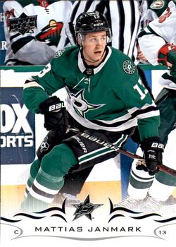 #309 Mattias Janmark - Dallas Stars - 2018-19 Upper Deck Hockey