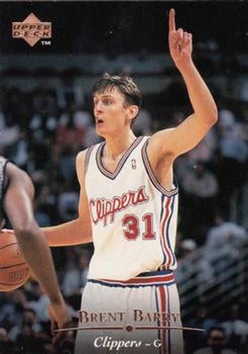#309 Brent Barry - Los Angeles Clippers - 1995-96 Upper Deck Basketball