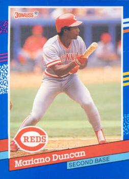 #309 Mariano Duncan - Cincinnati Reds - 1991 Donruss Baseball