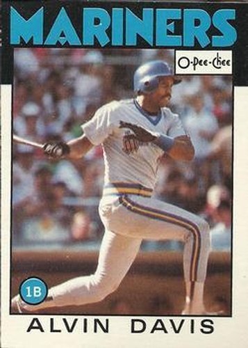 #309 Alvin Davis - Seattle Mariners - 1986 O-Pee-Chee Baseball