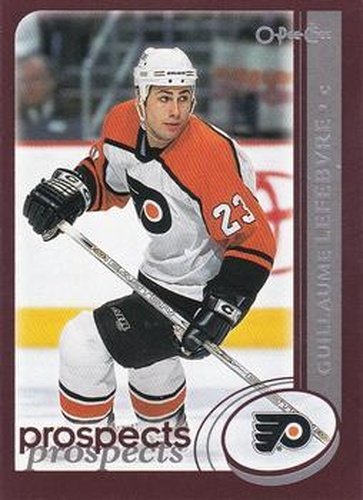 #309 Guillaume Lefebvre - Philadelphia Flyers - 2002-03 O-Pee-Chee Hockey