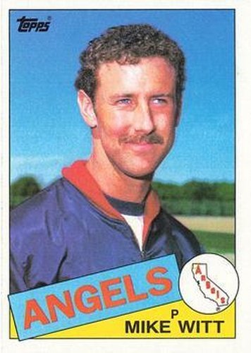 #309 Mike Witt - California Angels - 1985 Topps Baseball