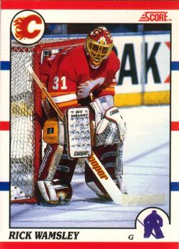 #309 Rick Wamsley - Calgary Flames - 1990-91 Score Canadian Hockey