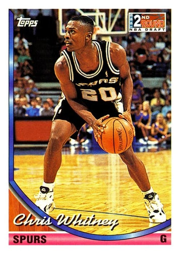 #309 Chris Whitney - San Antonio Spurs - 1993-94 Topps Basketball
